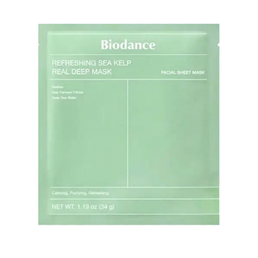 [Biodance] Refreshing Sea Kelp Real Deep Mask 4pc