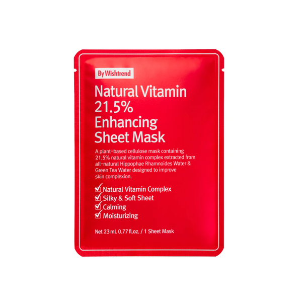 [By Wishtrend] Natural Vitamin 21.5% Enhancing Sheet Mask