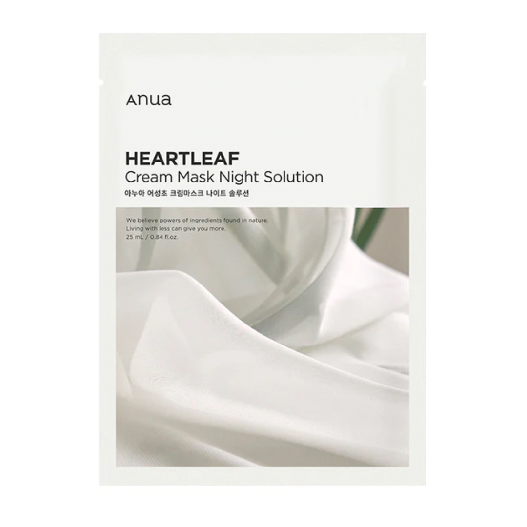 [ANUA] Heartleaf Cream Sheet Mask 10pcs