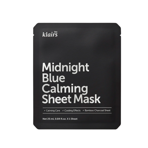 [Dear, Klairs] Midnight Blue Calming Sheet Mask 25ml