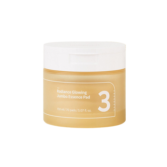 [Numbuzin] No.3 Radiance Glowing Jumbo Essence Pad 70pcs