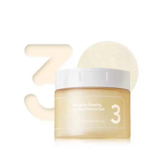 [Numbuzin] No.3 Radiance Glowing Jumbo Essence Pad 70pcs
