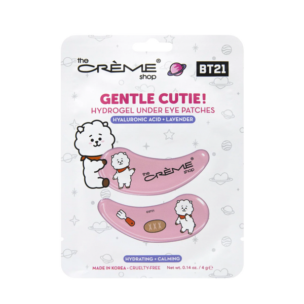 [The Creme Shop] “Gentle Cutie!” RJ BT21 Hydrogel Under Eye Patches - Hyaluronic Acid + Lavender