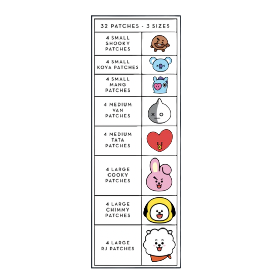 [The Creme Shop] Hydrocolloid Acne Patches - BT21 Brilliant Skin