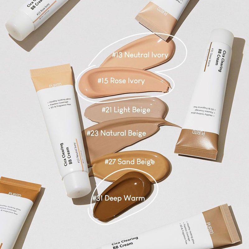 [PURITO] Cica Clearing BB Cream - Neutral Ivory 13