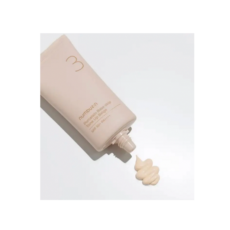 [numbuzin] No.3 Porcelain Base-skip Tone Up Beige SPF50+ PA++++