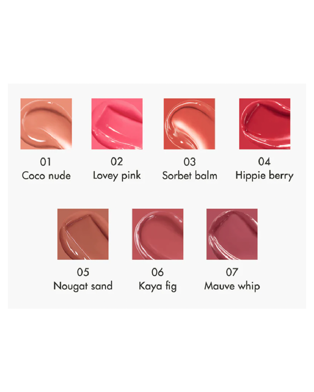 [rom&nd] Glasting Melting Balm -- 7 Shades